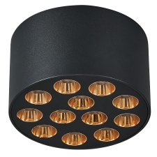 Светильник потолочный 9W 750LM 4000K, черный/золото Guarda Lightstar 080942