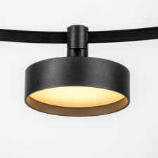 светильник трековый 48v 12w 3000k 100° черный due lightstar 207437